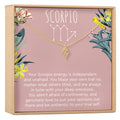 Scorpio Zodiac Gift Necklace by Dear Ava
