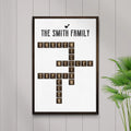 Scrabble Family Name Sign by Tailored Canvases