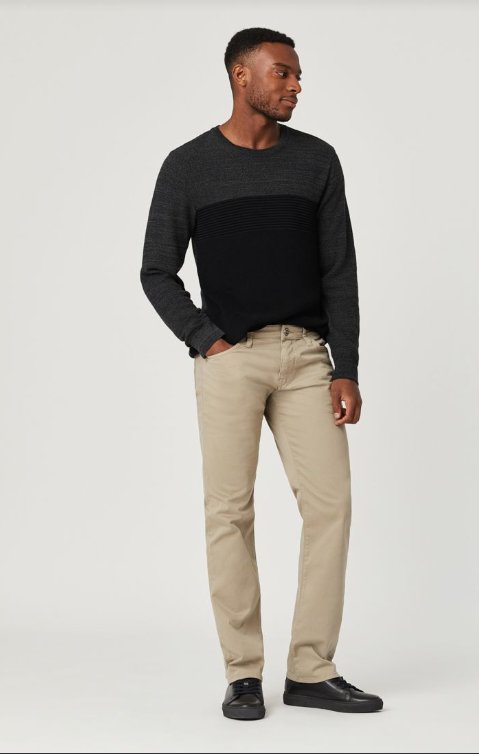 Zach Beige Twill - Straight Leg by Boutique 23