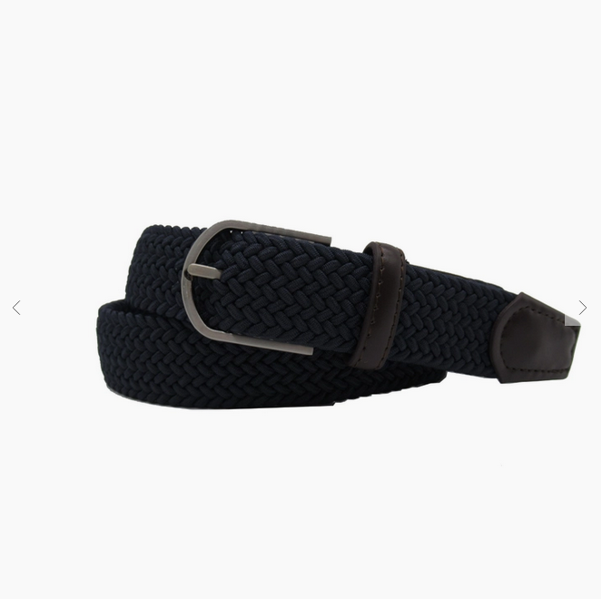 Gideon Stretch 3.5 CM Belt Navy by Boutique 23