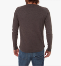 Sean Long Sleeve Henley - Charcoal by Boutique 23