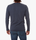 Harper Long Sleeve Henley - Navy by Boutique 23