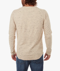 Beckett Long Sleeve Henley - Almond by Boutique 23