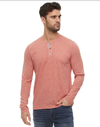 Birmingham LS Siro Slub Henley - Baked Red