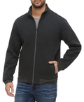 Alloway Quilted Full Zip Jacket - Charcoal by Boutique 23