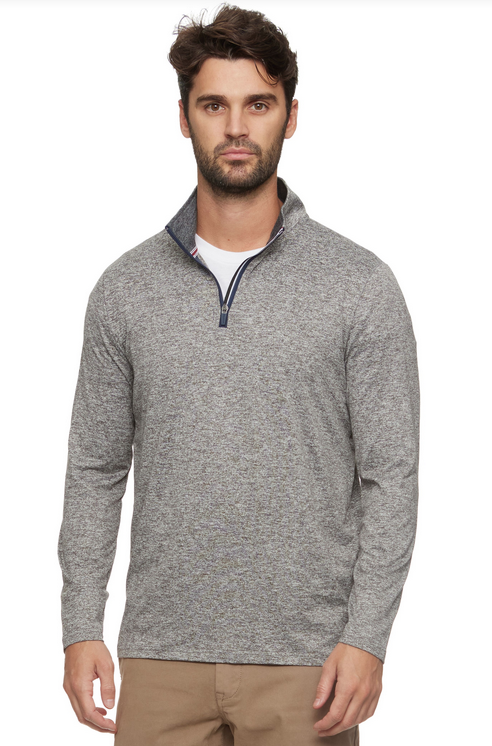 Lightweight Performance 1/4 Zip - Grey Heather by Boutique 23