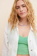 Sanctuary Sea Breeze Jacket, White, Size Large by Vanessa Jane