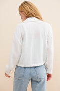 Sanctuary Sea Breeze Jacket, White, Size Large by Vanessa Jane
