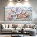 Sea Shells Modern Coastal Wall Art by Tailored Canvases