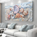 Sea Shells Modern Coastal Wall Art by Tailored Canvases