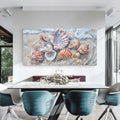 Sea Shells Modern Coastal Wall Art by Tailored Canvases