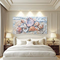 Sea Shells Modern Coastal Wall Art by Tailored Canvases