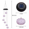 Sea Urchin Solar Light Wind Chime - LED Color Changing Decorative Hanging Lights by DailySale