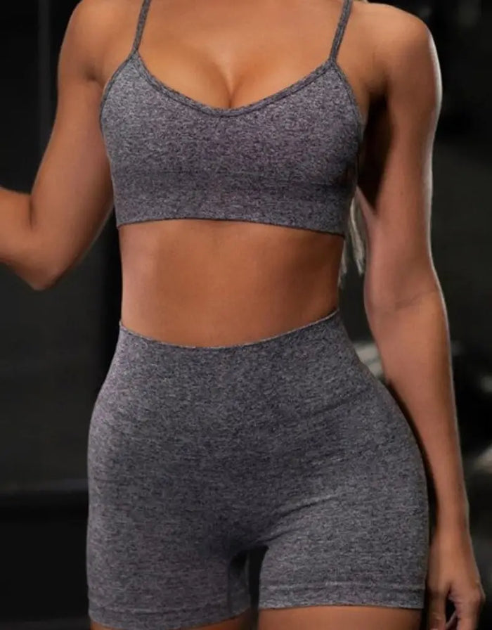 Seamless Sports Bra -Grey by Boutique 23
