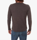 Sean Long Sleeve Henley - Charcoal by Boutique 23