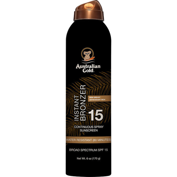 Australian Gold SPF 15 Continuous Spray Bronzer 6 Oz by Pasteur Pharmacy