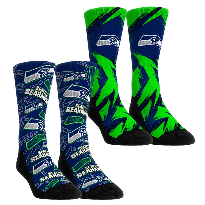 Seattle Seahawks - Game Day 2-Pack by Rock 'Em Socks