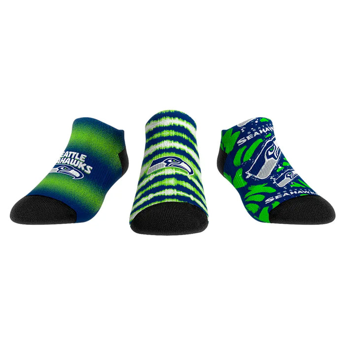 Seattle Seahawks - Low Cut - Make Some Noise (3-Pack) by Rock 'Em Socks