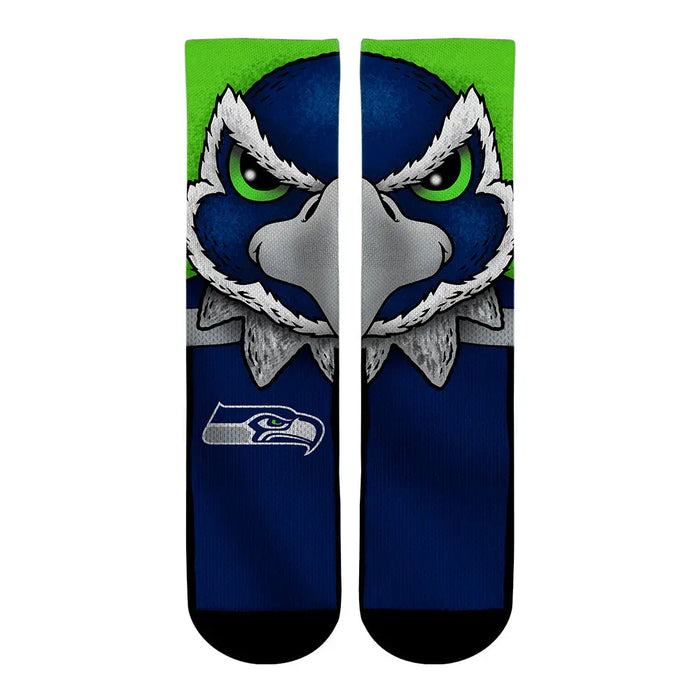 Seattle Seahawks - Split Face Mascot by Rock 'Em Socks