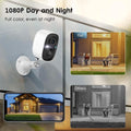 Security Camera Wireless Outdoor, 2-Way Talk Battery Powered Wi-Fi Camera (Refurbished) by DailySale
