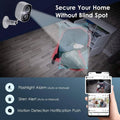 Security Camera Wireless Outdoor, 2-Way Talk Battery Powered Wi-Fi Camera (Refurbished) by DailySale