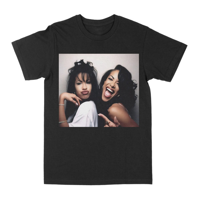 Selena & Aaliyah "Photo Booth" Graphic Tee by Obsessed with graphic tees