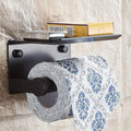 Self-adhesive Toilet Paper Holder With Shelf by DailySale