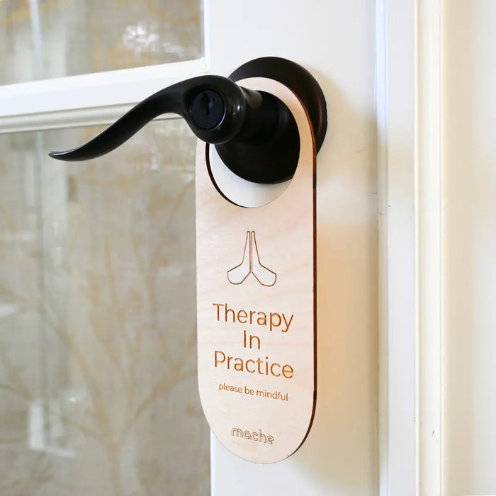 Self Care Sign | Therapy Door Hanger by Mache