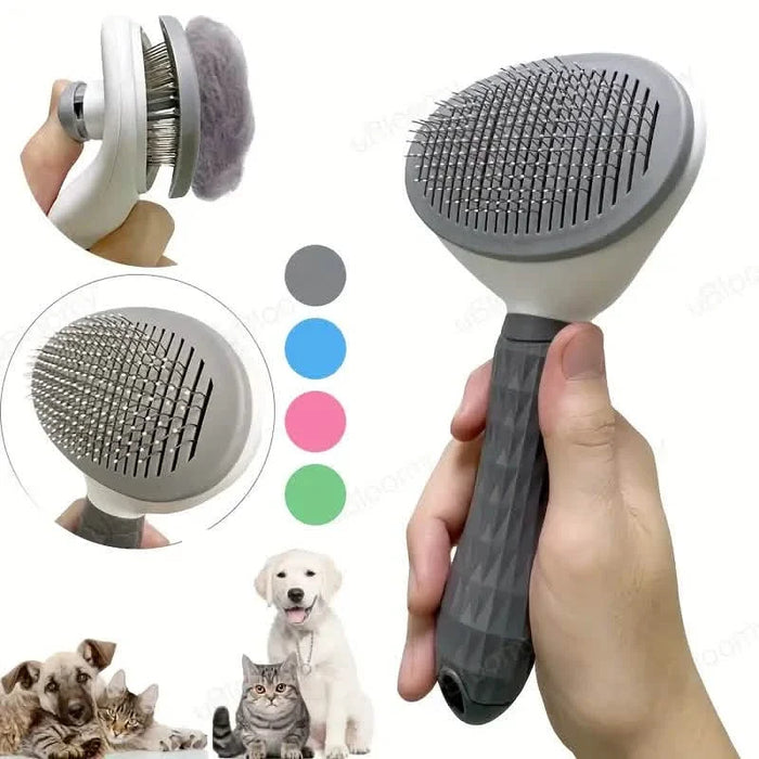 Self Cleaning Slicker Brush Suitable for Pets with Long or Short Hair by DailySale