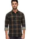 Sellers LS Hero Knit Flannel - Charcoal/Brown