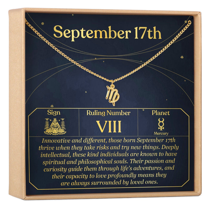 September 17th Virgo Necklace by Dear Ava