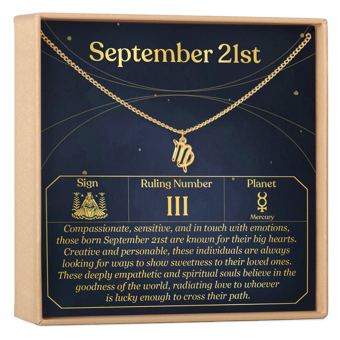 September 21st Virgo Necklace by Dear Ava