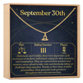 September 30th Libra Necklace by Dear Ava