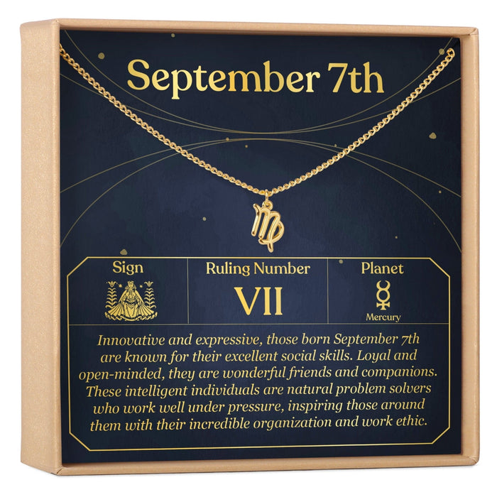 September 7th Virgo Necklace by Dear Ava