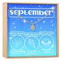 September Birthday Necklace, Multiple Styles Necklace by Dear Ava