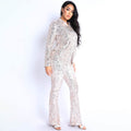 Sequin Button Down Shirt and Pant Set by DailySale