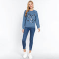 Sequins French Terry Pullover Top by DailySale