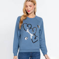 Sequins French Terry Pullover Top by DailySale