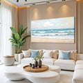 Serene Ocean Wave Coastal Wall Art by Tailored Canvases