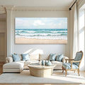 Serene Ocean Wave Coastal Wall Art by Tailored Canvases