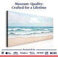 Serene Ocean Wave Coastal Wall Art by Tailored Canvases