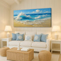 Serene Ocean Wave Coastal Wall Art V by Tailored Canvases