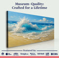 Serene Ocean Wave Coastal Wall Art V by Tailored Canvases
