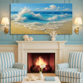 Serene Ocean Wave Coastal Wall Art V by Tailored Canvases