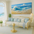Serene Ocean Wave Coastal Wall Art V by Tailored Canvases