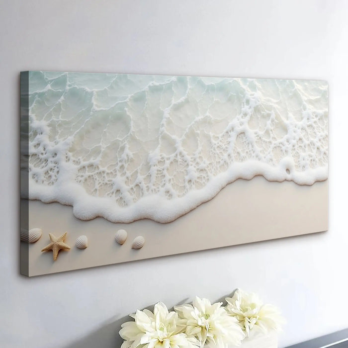 Serene Ocean Wave Coastal Wall Art X by Tailored Canvases