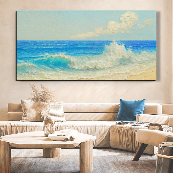 Serene Ocean Wave Coastal Wall Art XIII by Tailored Canvases