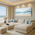 Serene Ocean Wave Coastal Wall Art XIV by Tailored Canvases