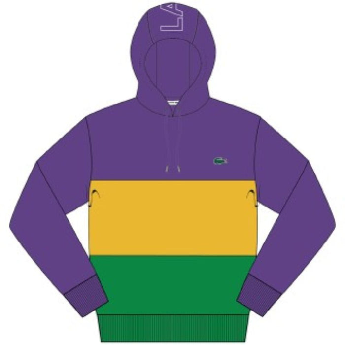 Lacoste Men’s Colorblock Fleece Hoodie by I-Max Fashions