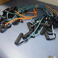 Set Of 18 Fitness Exercise Resistance Bands with Handles by Price Is Right Miami